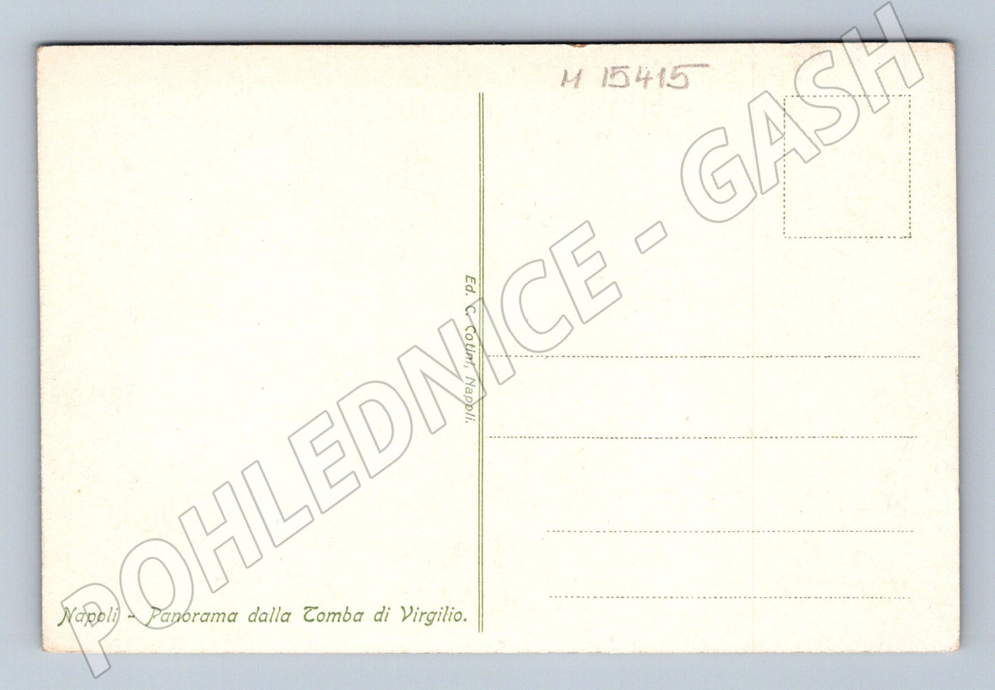 Pohlednice Neapol – panorama s Vesuvem (M15415)