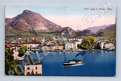 Pohlednice Riva Lago di Garda – parník, kolorovaná (M15416)