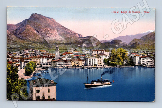Pohlednice Riva Lago di Garda – parník, kolorovaná (M15416)