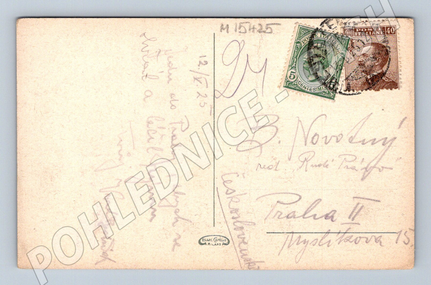 Pohlednice Trieste – Riva Tre Novembre, lodě 1925 (M15425)