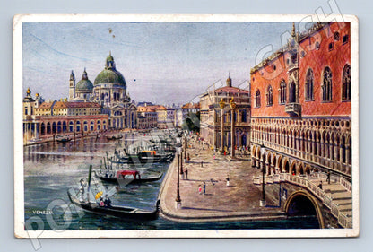 Pohlednice Benátky – Santa Maria della Salute, gondoly (M15428)