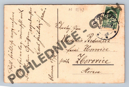 Pohlednice Olomouc fialky a zvon ČSR 1935 (M1543)