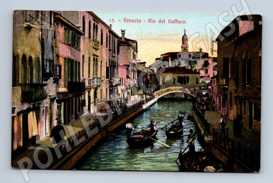 Pohlednice Benátky – Rio del Gaffaro, 1910 (M15430)