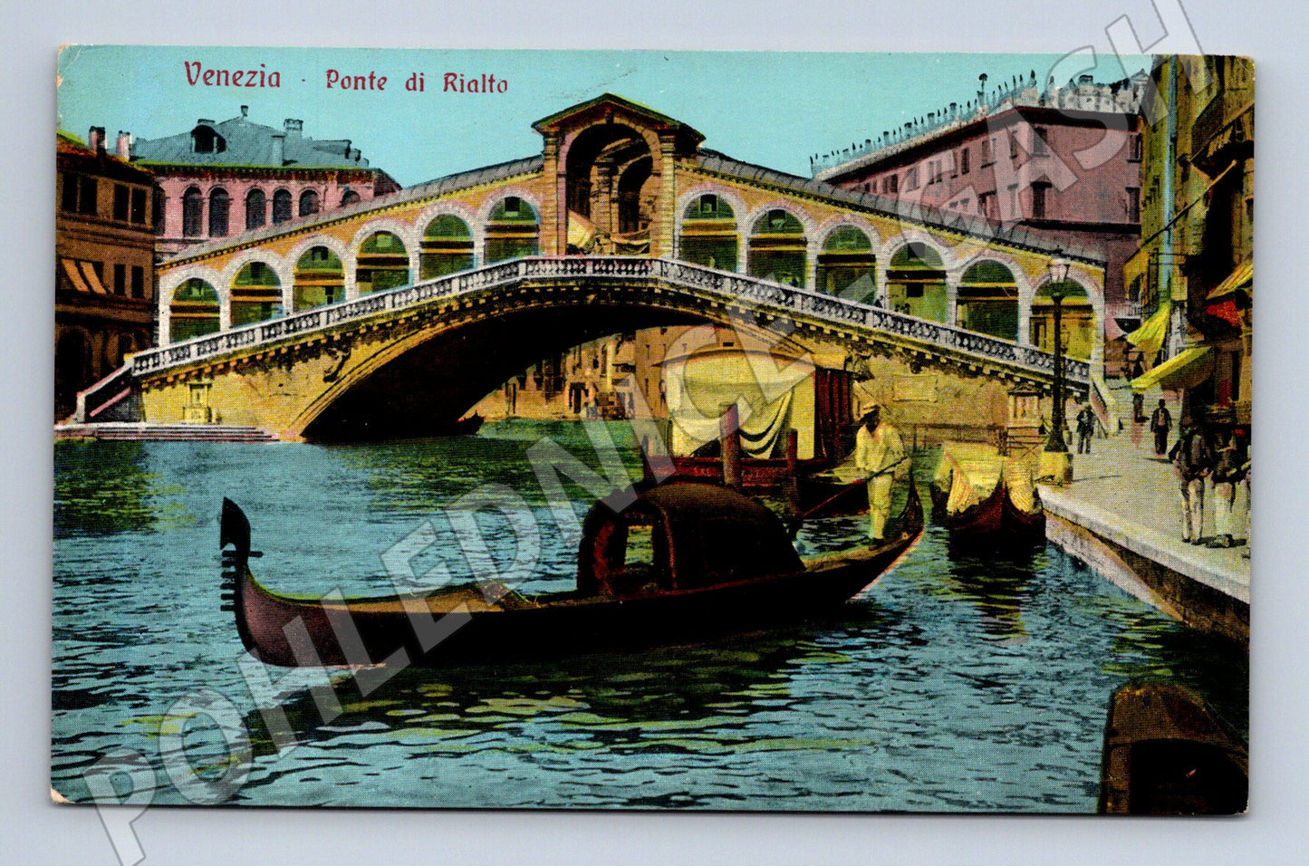 Pohlednice Benátky – Ponte di Rialto, gondola (M15435)