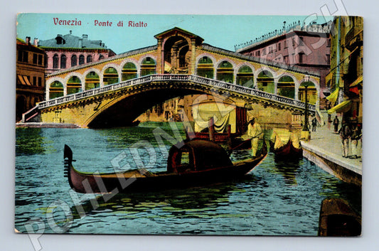 Pohlednice Benátky – Ponte di Rialto, gondola (M15435)