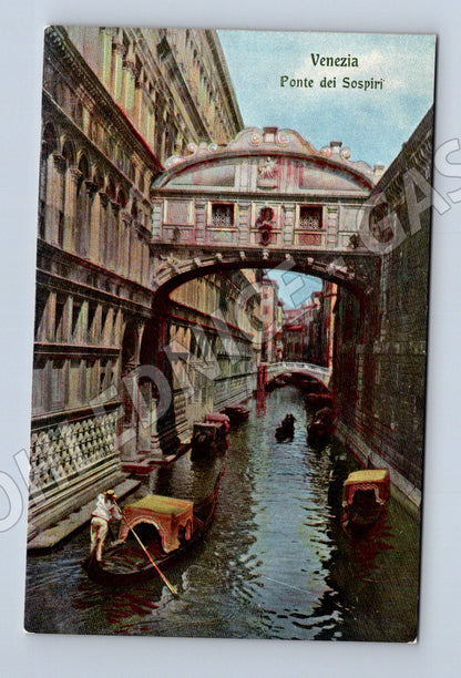 Pohlednice Benátky – Ponte dei Sospiri, kolorovaná (M15438)