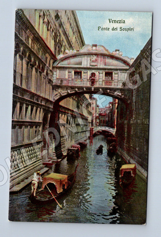 Pohlednice Benátky – Ponte dei Sospiri, kolorovaná (M15438)