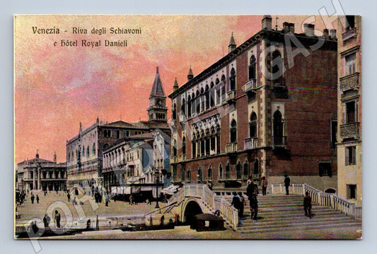 Pohlednice Benátky – Riva Schiavoni, hotel Danieli (M15448)