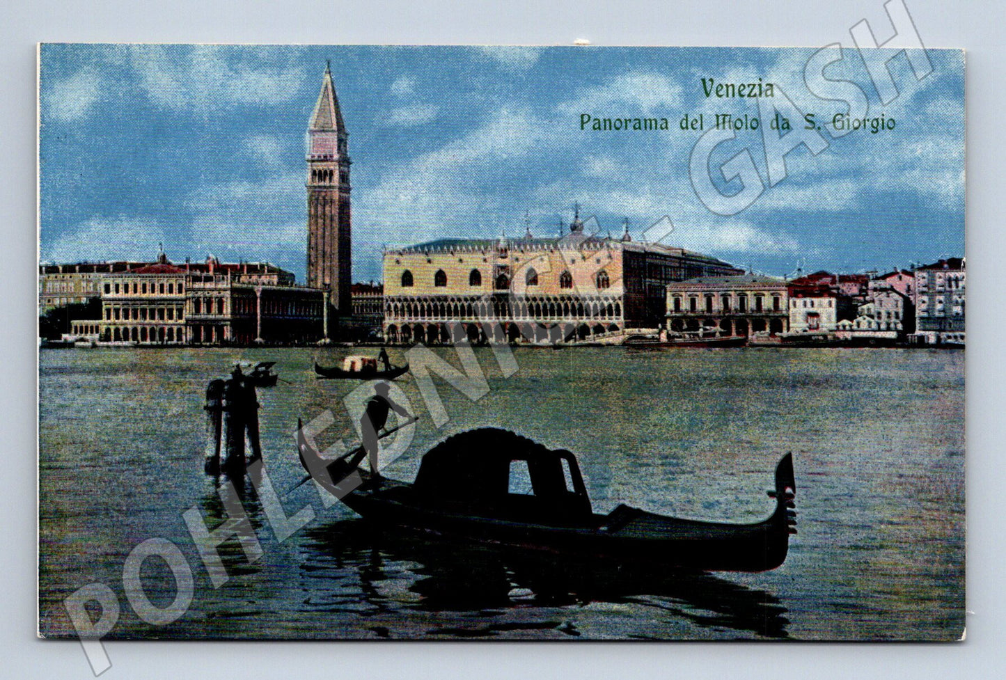 Pohlednice Benátky – panorama Molo (M15449)