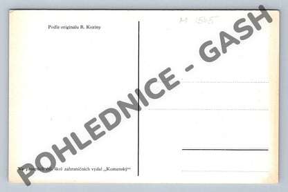 Pohlednice B Kozina dítě ve vajíčku Komenský (M1545)