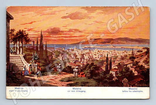Pohlednice Messina – před katastrofou (M15458)
