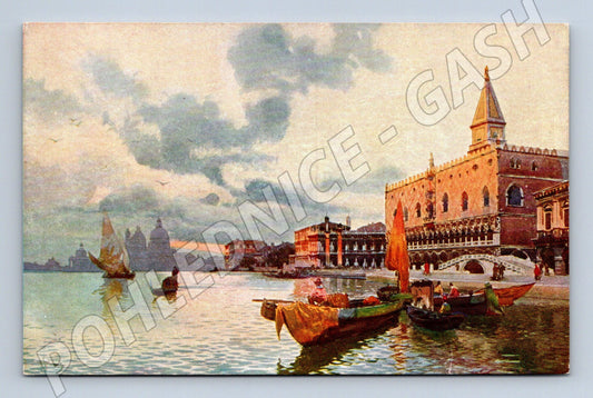 Pohlednice Benátky – Palazzo Ducale z laguny (M15467)