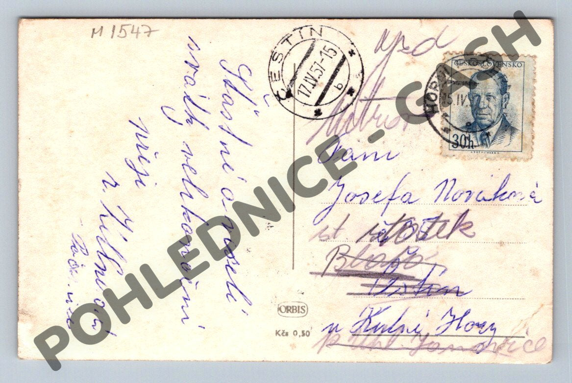 Pohlednice Vesnická slavnost kroje ČSR 1951 (M1547)