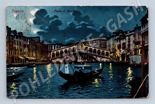 Pohlednice Benátky – Ponte di Rialto, stará (M15473)