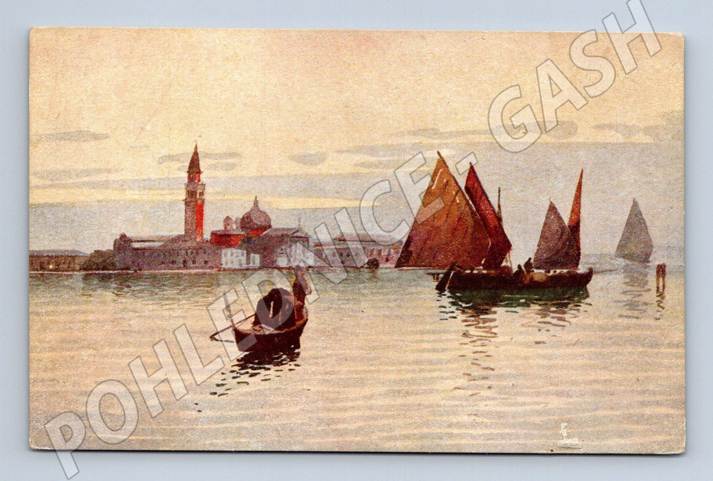 Pohlednice Venezia – Isola S. Giorgio, lodě (M15474)