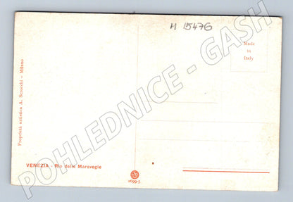 Pohlednice Benátky – Rio Maravegie, malba A. Scrocchi (M15476)