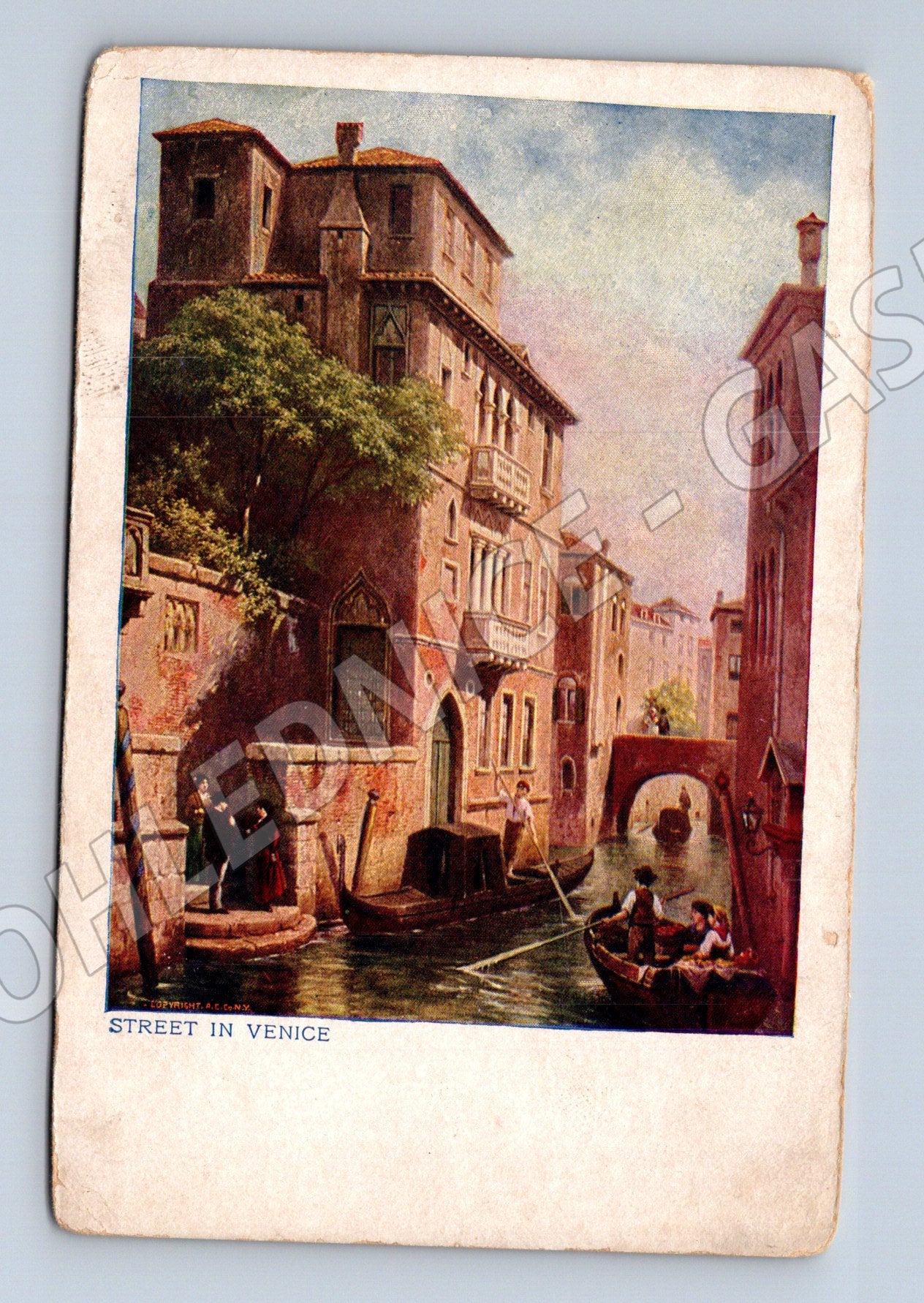 Pohlednice Benátky – Street in Venice, kolorovaná (M15483)