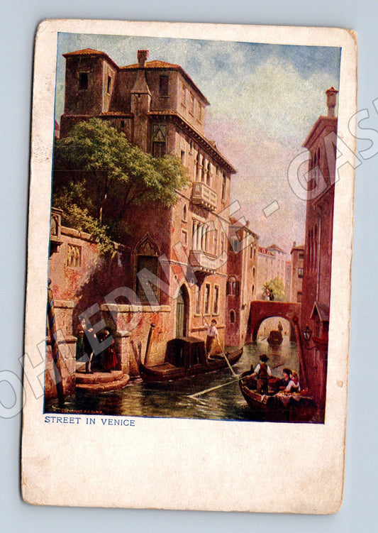 Pohlednice Benátky – Street in Venice, kolorovaná (M15483)