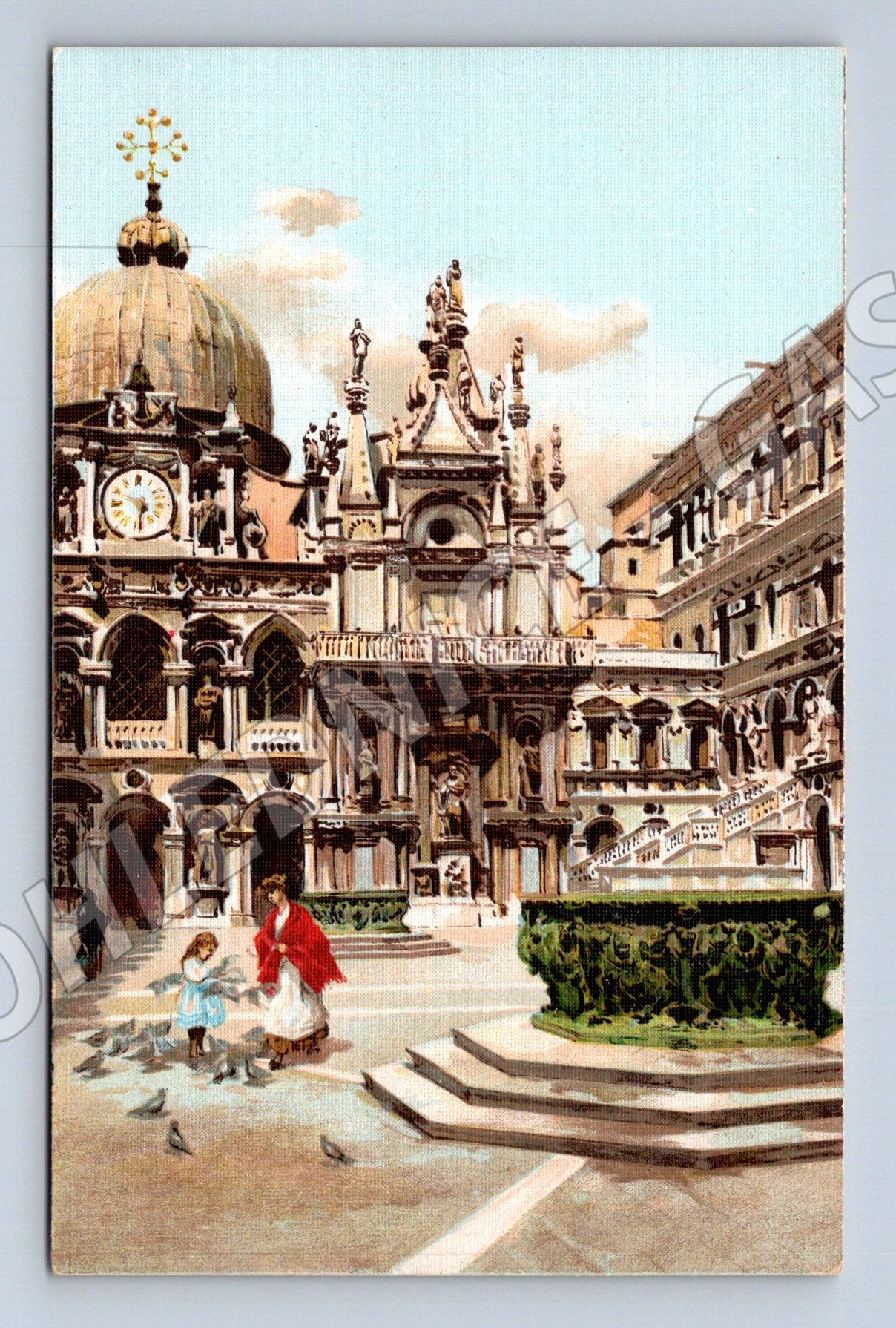 Pohlednice Benátky – nádvoří Dóžecího paláce (M15489)