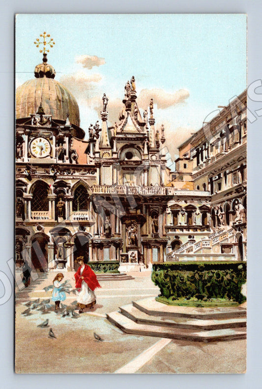 Pohlednice Benátky – nádvoří Dóžecího paláce (M15489)