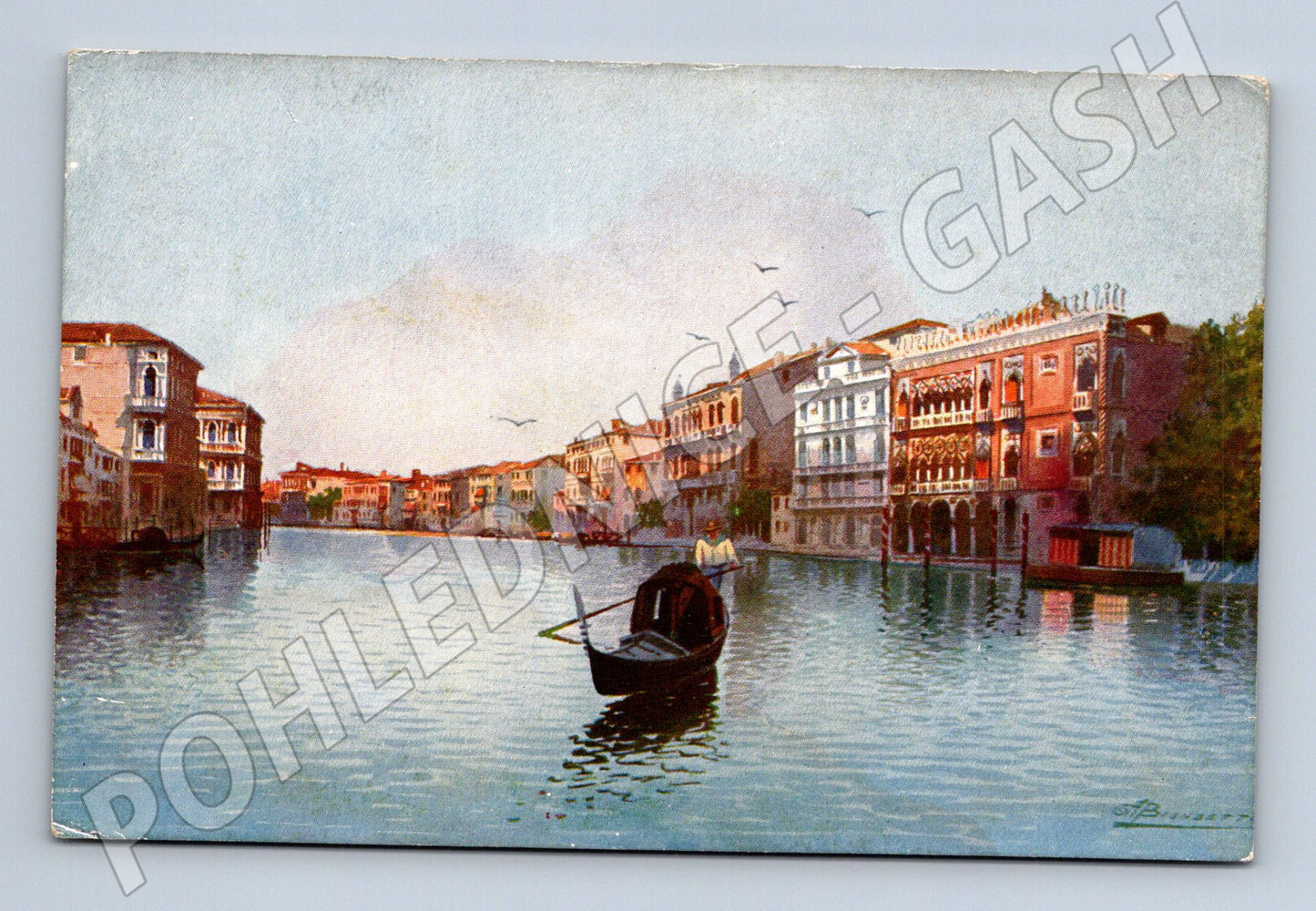 Pohlednice Benátky – Canal Grande, Ca’ d’Oro, gondola (M15495)