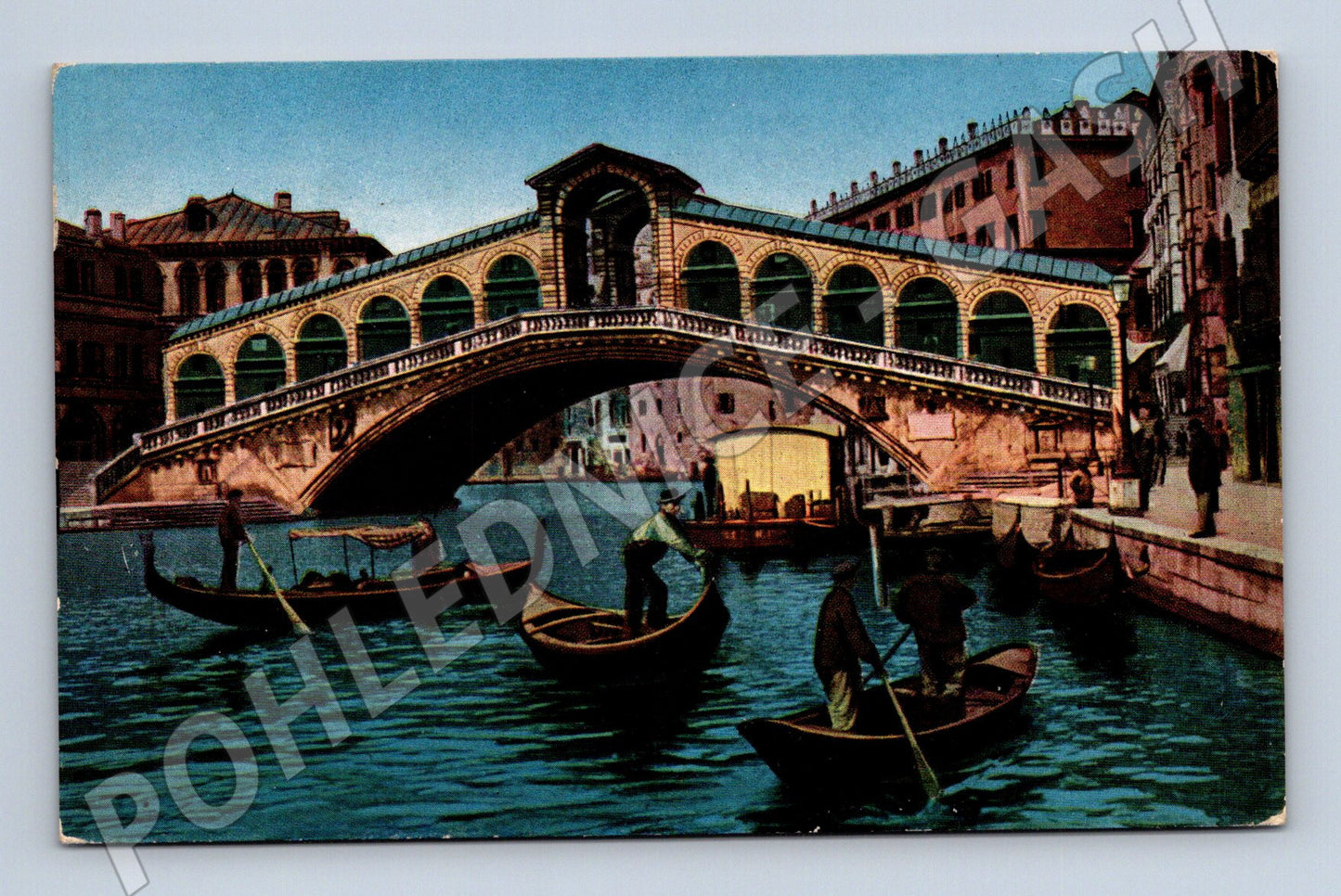 Pohlednice Benátky – Ponte di Rialto, historická (M15500)