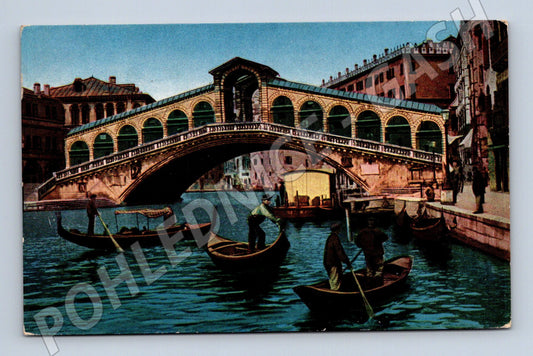 Pohlednice Benátky – Ponte di Rialto, historická (M15500)