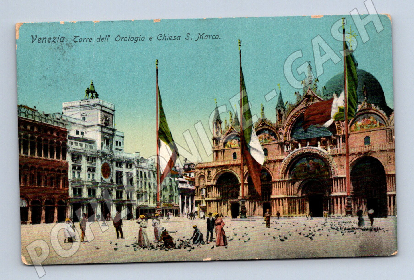 Pohlednice Benátky – Piazza San Marco, historická (M15502)