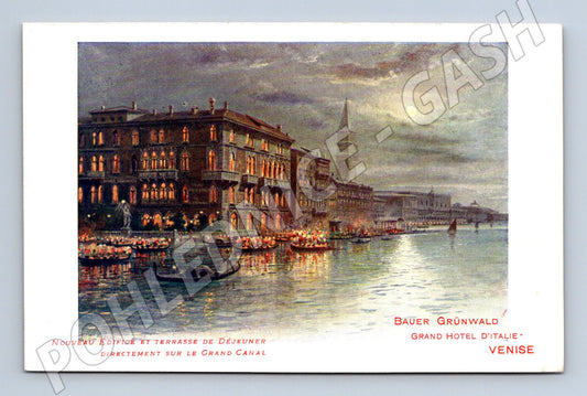 Pohlednice Benátky – Grand Canal, Hotel Bauer Grünwald (M15503)