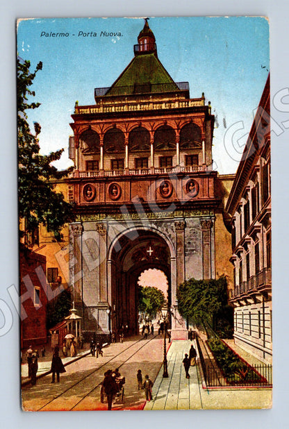 Pohlednice Palermo – Porta Nuova, 1933, razítko (M15508)