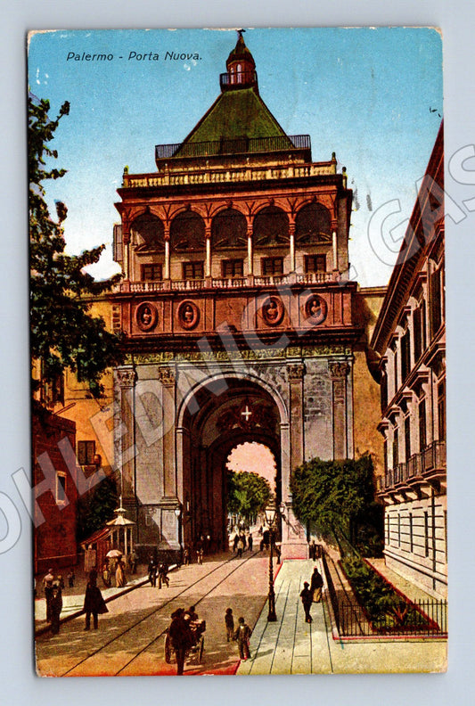 Pohlednice Palermo – Porta Nuova, 1933, razítko (M15508)