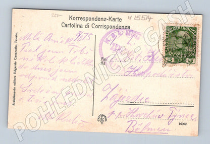 Pohlednice Trieste – panorama, barevná, odeslaná (M15514)
