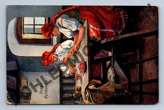 Pohlednice Lidová tradice kroje etnografie 1910s (M1553)