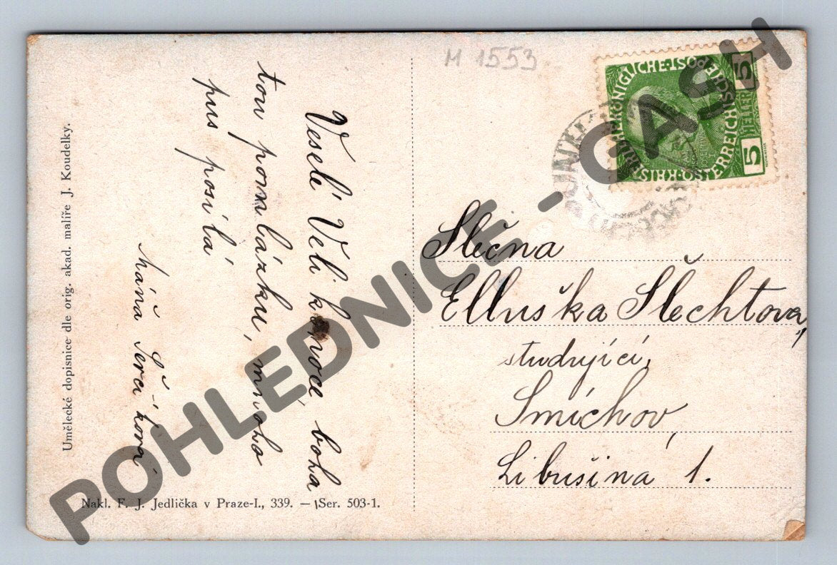 Pohlednice Lidová tradice kroje etnografie 1910s (M1553)