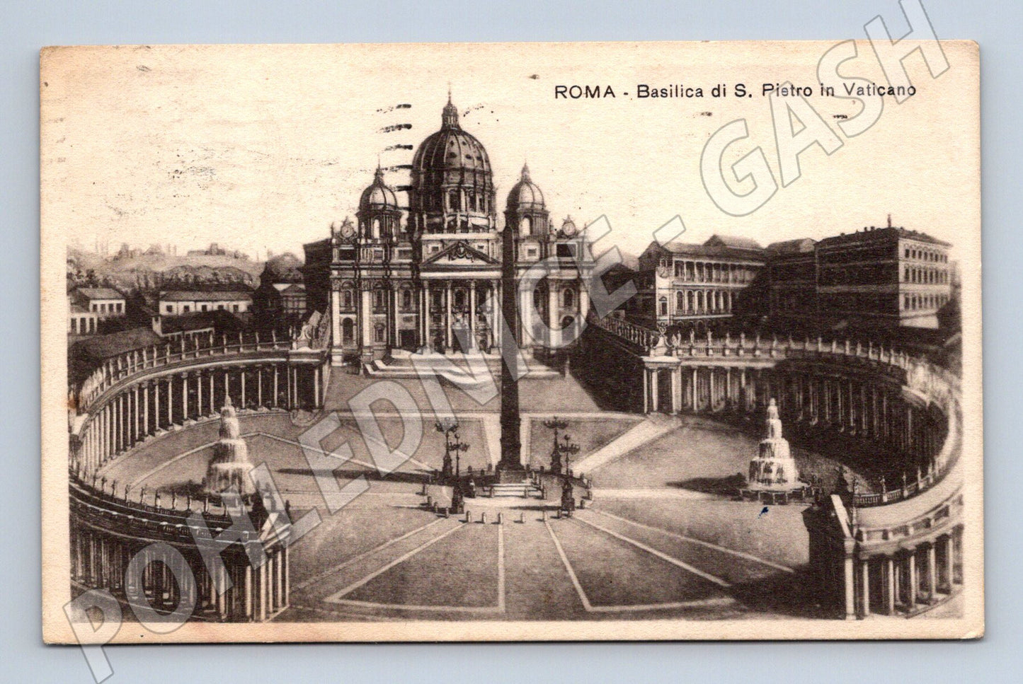 Pohlednice Řím/Vatikán – bazilika sv. Petra, 1923 (M15532)