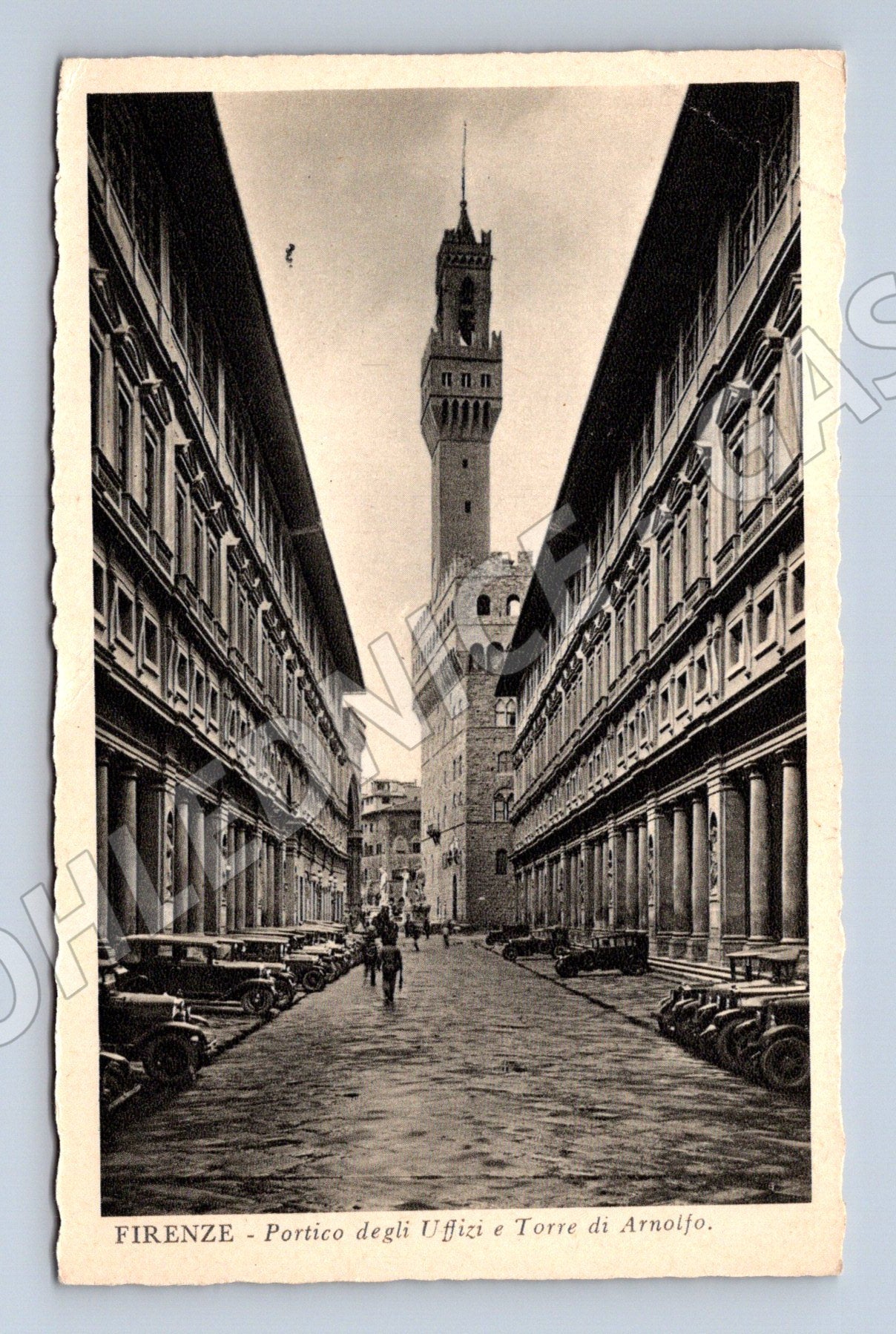 Pohlednice Firenze – Portico Uffizi & Torre Arnolfo, 1935 (M15543)