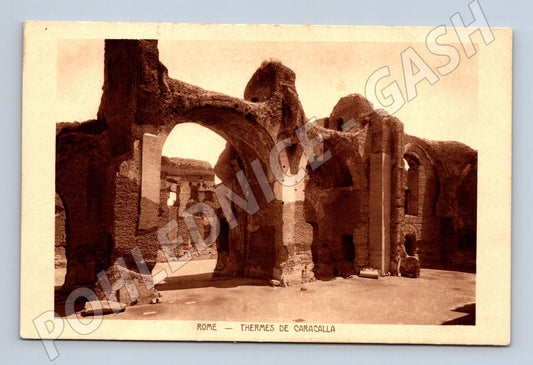 Pohlednice Řím – lázně Caracally, Itálie (M15549)