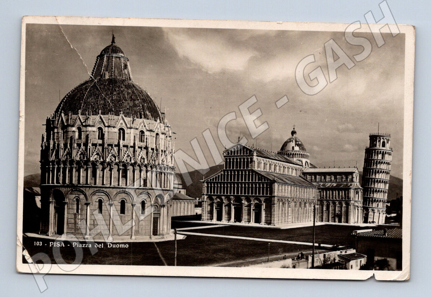 Pohlednice Pisa – Piazza Duomo + šikmá věž (M15559)