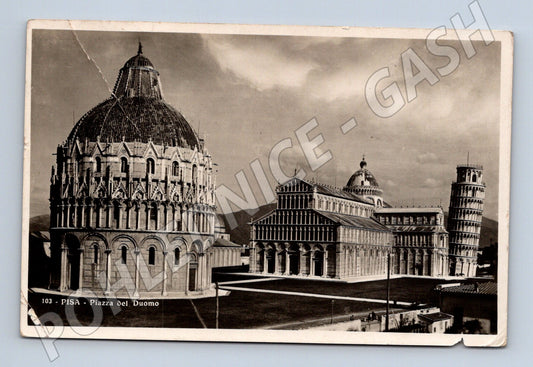 Pohlednice Pisa – Piazza Duomo + šikmá věž (M15559)