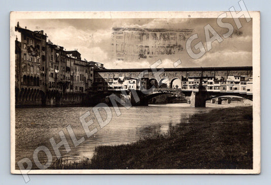 Pohlednice Firenze – Ponte Vecchio, 1930 (M15561)