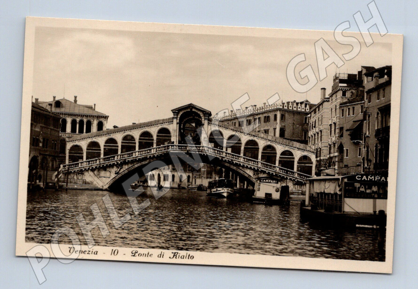 Pohlednice Venezia – Ponte di Rialto, čb (M15572)