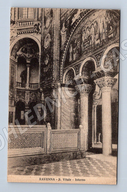 Pohlednice Ravenna – S. Vitale, interiér (M15591)
