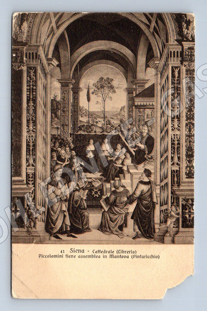Pohlednice Siena – katedrála, knihovna (M15595)