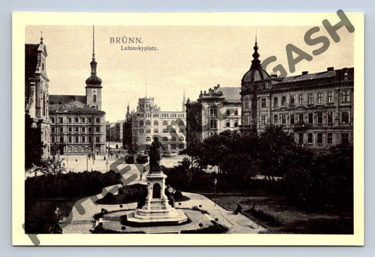 Pohlednice Brno Lažanského náměstí historická (M156)