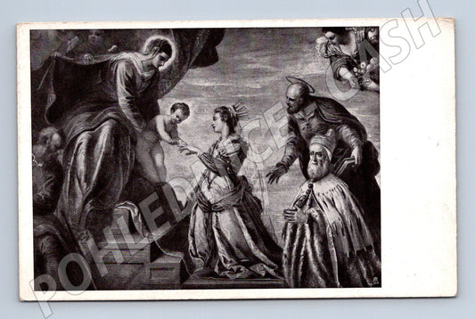 Pohlednice Tintoretto – Sposalizio di S. Caterina (M15600)