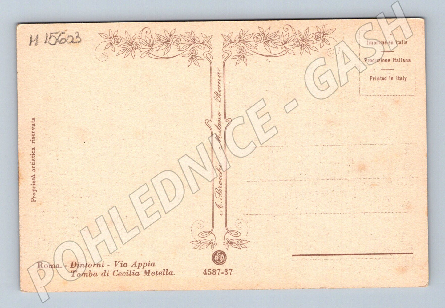 Pohlednice Řím – Via Appia, Cecilia Metella (M15603)