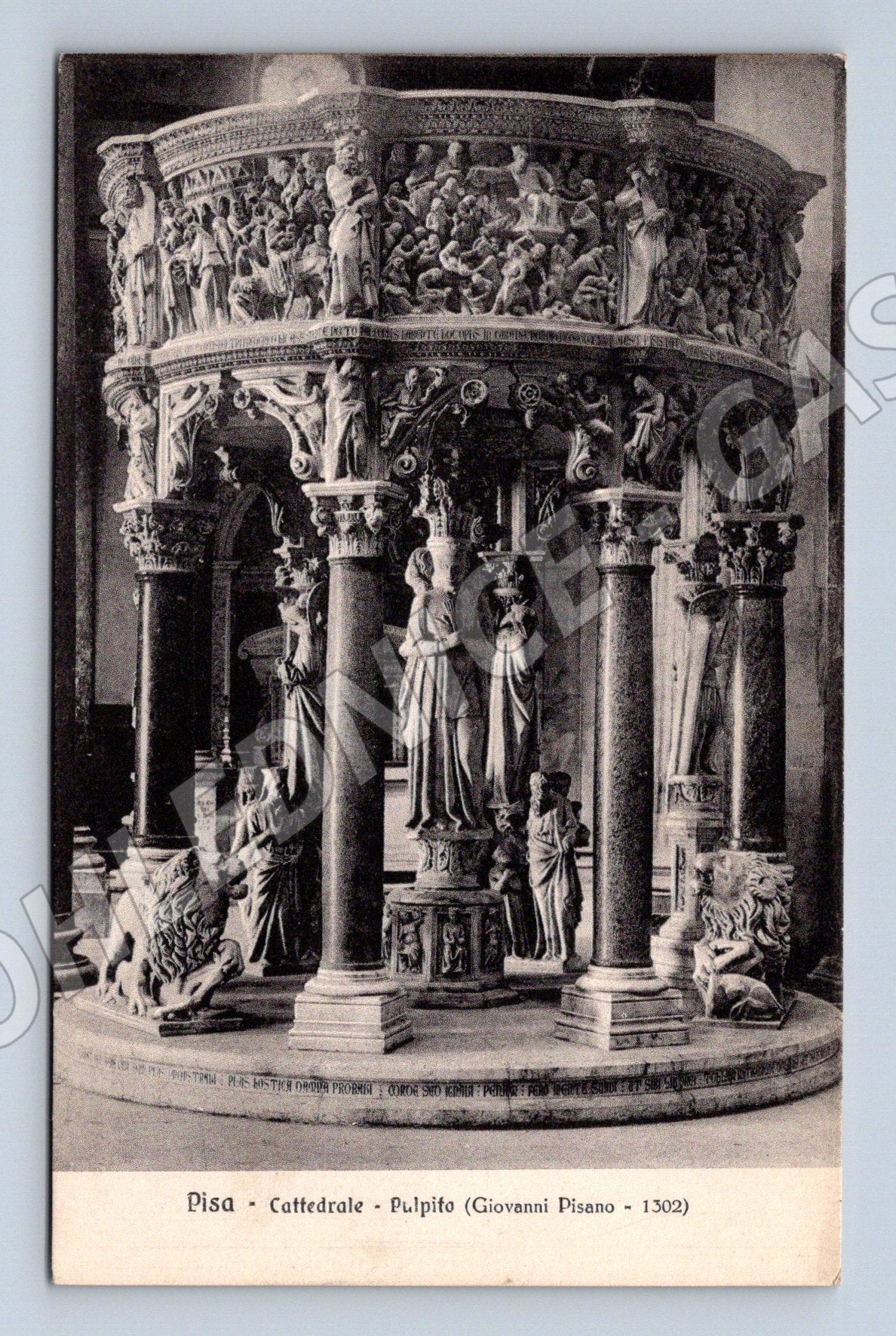Pohlednice Pisa – kazatelna Giovanni Pisano (M15608)