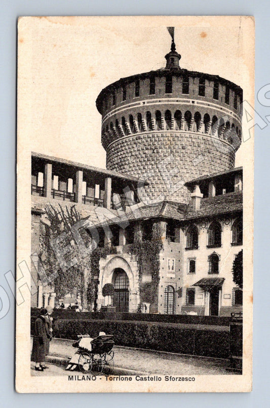 Pohlednice Milano – Castello Sforzesco, 1928 (M15610)