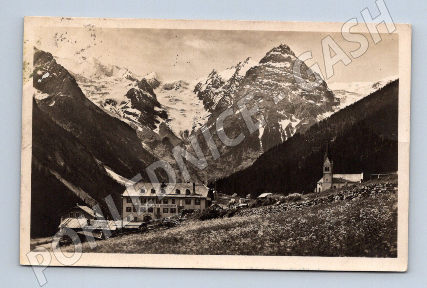 Pohlednice Trafoi – Alpy, hotel, 1927 (M15616)