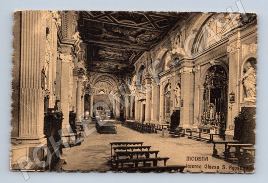 Pohlednice Modena – interiér S. Agostino (M15619)